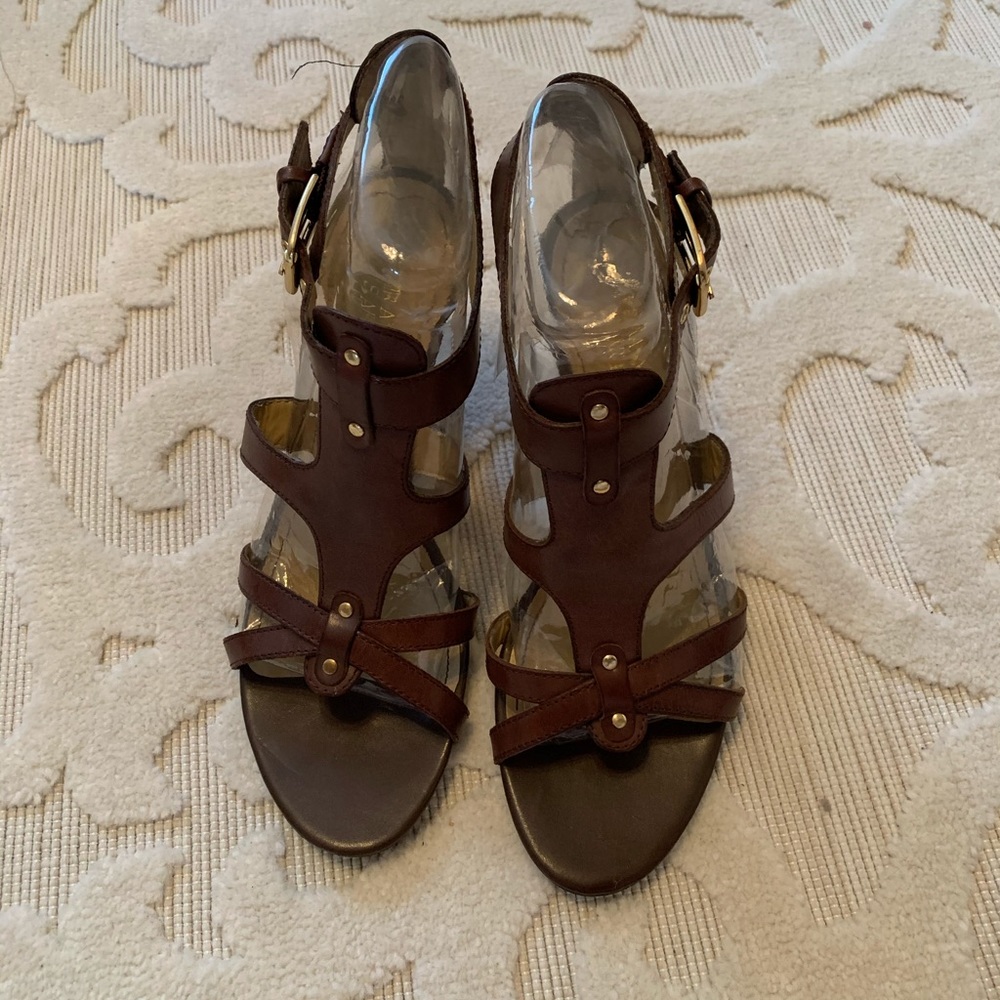 Franco Sarto leather wedge sandal